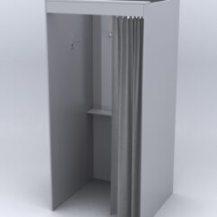 Примерочная из ДСП №1, Серый