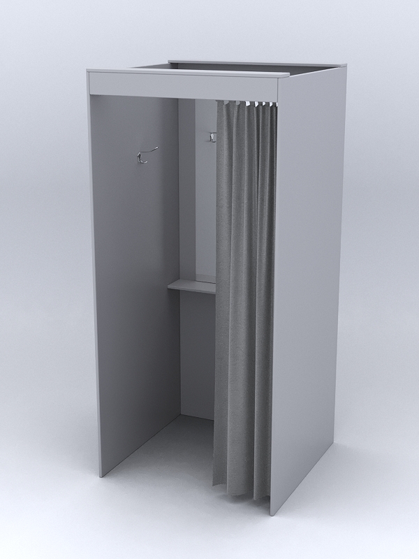 Примерочная из ДСП №1, Серый