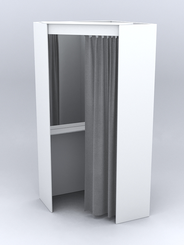 Примерочная из ДСП №2, Белый