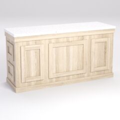 Стол для цветочного магазина БУКЕТ №5А, влагостойкая столешница ДСП 38мм, Дуб Сонома