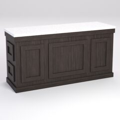 Стол для цветочного магазина БУКЕТ №5А, влагостойкая столешница ДСП 38мм, Дуб Венге