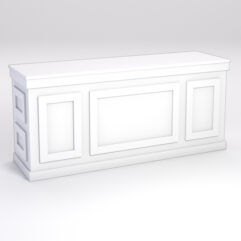 Стол для цветочного магазина БУКЕТ №6, столешница ДСП 25мм, Белый