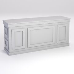 Стол для цветочного магазина БУКЕТ №6, столешница ДСП 25мм, Серый