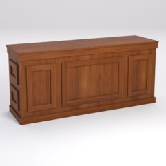 Стол для цветочного магазина БУКЕТ №6, столешница ДСП 25мм, Орех