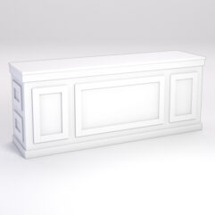 Стол для цветочного магазина БУКЕТ №7, столешница ДСП 25мм, Белый