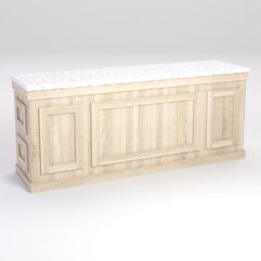 Стол для цветочного магазина БУКЕТ №7А, влагостойкая столешница ДСП 38мм, Дуб Сонома