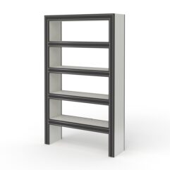 Стеллаж для цветочного магазина БУКЕТ №1, Белый и Черный