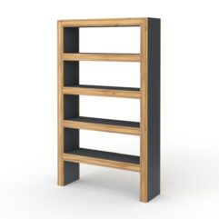 Стеллаж для цветочного магазина БУКЕТ №1, Темно-серый и Дуб Золотистый