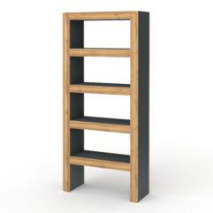 Стеллаж для цветочного магазина БУКЕТ №2, Темно-серый и Дуб Золотистый