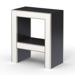 Подиум для цветочного магазина БУКЕТ №3, Черный и Белый