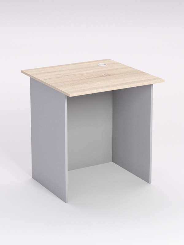Стол приставной офисный С-01А, Дуб Сонома и Серый