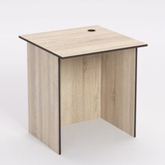 Стол приставной офисный С-01А, Дуб Сонома, кромка Дуб Венге