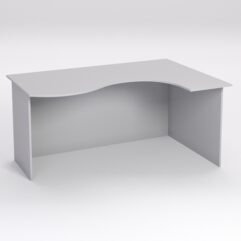 Стол эргономичный офисный СЭ-12А (правосторонний), Серый