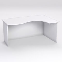 Стол эргономичный офисный СЭ-12А (правосторонний), Белый