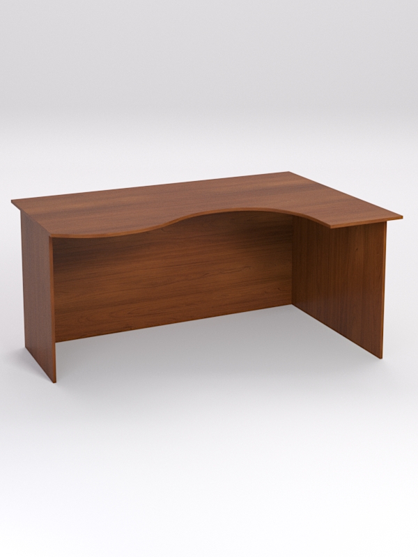 Стол эргономичный офисный СЭ-12А (правосторонний), Орех