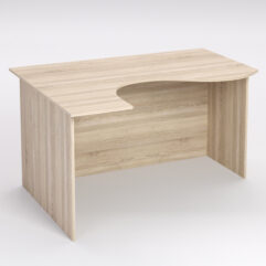 Стол эргономичный офисный СЭ-13А (левосторонний), Дуб Сонома