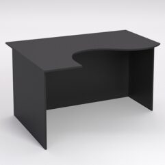 Стол эргономичный офисный СЭ-13А (левосторонний), Черный