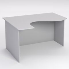 Стол эргономичный офисный СЭ-13А (левосторонний), Серый