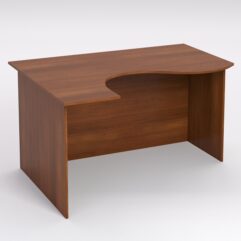 Стол эргономичный офисный СЭ-13А (левосторонний), Орех