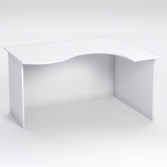 Стол эргономичный офисный СЭ-14А (правосторонний), Белый