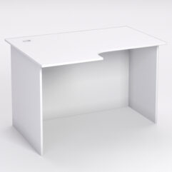 Стол эргономичный офисный СЭ-15А (левосторонний), Белый