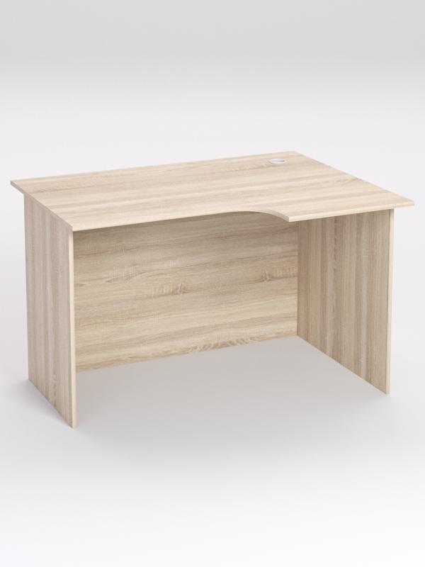 Стол эргономичный офисный СЭ-16А (правосторонний), Дуб Сонома