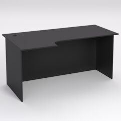 Стол эргономичный офисный СЭ-17А (левосторонний), Черный