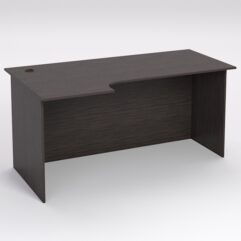 Стол эргономичный офисный СЭ-17А (левосторонний), Дуб Венге