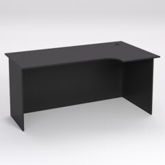Стол эргономичный офисный СЭ-18А (правосторонний), Черный