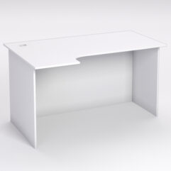 Стол эргономичный офисный СЭ-19А (левосторонний), Белый