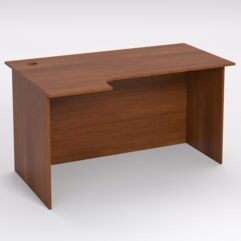 Стол эргономичный офисный СЭ-19А (левосторонний), Орех