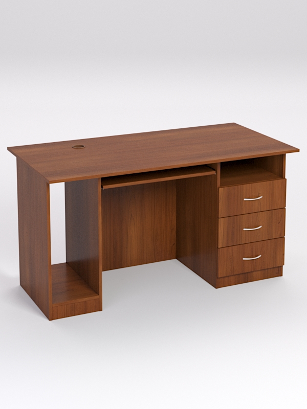 Стол для компьютера СК-34А (Правосторонний), Орех