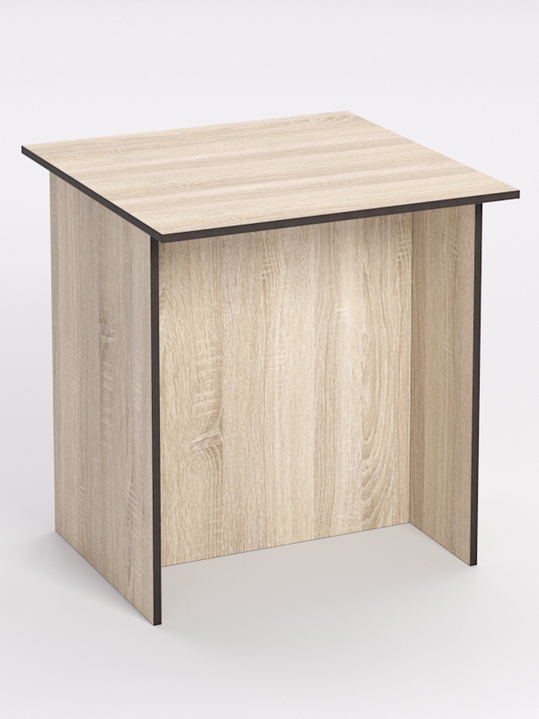 Стол журнальный СС-41А, Дуб Сонома, кромка Дуб Венге