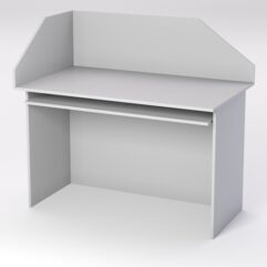 Стол для компьютера СК-31А с экраном, Серый