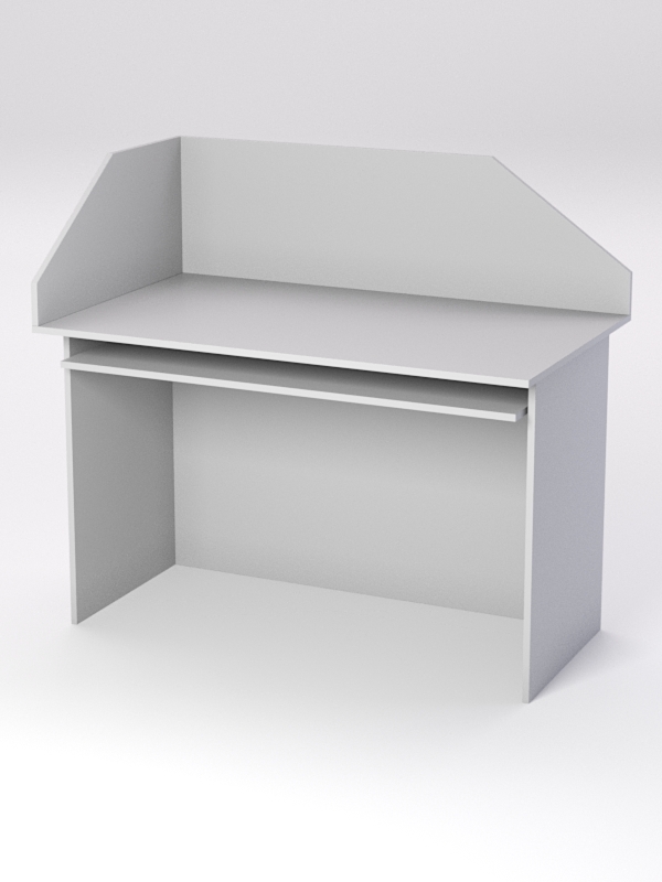 Стол для компьютера СК-31А с экраном, Серый