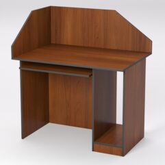 Стол для компьютера СК-32А с экраном, Орех, кромка черная