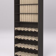 Стеллаж КАНЦЕЛЯРСКИЙ №5, Дуб Венге и Дуб Сонома