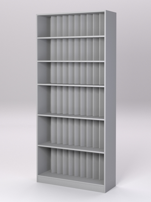 Стеллаж КАНЦЕЛЯРСКИЙ №6, Серый