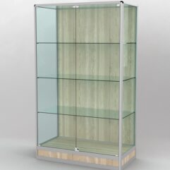 Витрина ПРОФИЛЬ ПОДИУМ №2-500-1 (задняя стенка - ДВП), Дуб Сонома