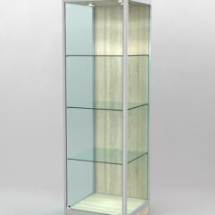 Витрина ПРОФИЛЬ ПОДИУМ №3-500-1 (задняя стенка - ДВП), Дуб Сонома