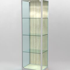 Витрина ПРОФИЛЬ ПОДИУМ №3-400-1 (задняя стенка - ДВП), Дуб Сонома