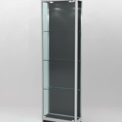 Витрина ПРОФИЛЬ ПОДИУМ №3-200-1 (задняя стенка - ДВП), Черный