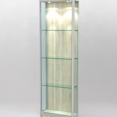 Витрина ПРОФИЛЬ ПОДИУМ №3-200-1 (задняя стенка - ДВП), Дуб Сонома