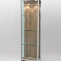 Витрина ПРОФИЛЬ ПОДИУМ №3-200-1 (задняя стенка - ДВП), Орех