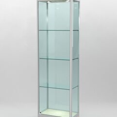 Витрина ПРОФИЛЬ ПОДИУМ №3-300-2 (задняя стенка - стекло), Дуб Сонома