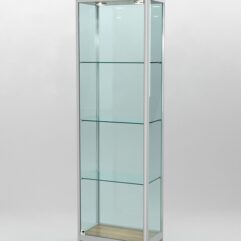 Витрина ПРОФИЛЬ ПОДИУМ №3-300-2 (задняя стенка - стекло), Орех