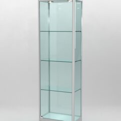 Витрина ПРОФИЛЬ ПОДИУМ №3-300-2 (задняя стенка - стекло), Серый