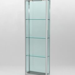 Витрина ПРОФИЛЬ ПОДИУМ №3-200-2 (задняя стенка - стекло), Дуб Венге