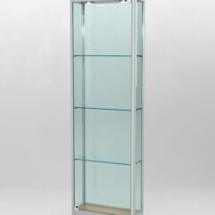 Витрина ПРОФИЛЬ ПОДИУМ №3-200-2 (задняя стенка - стекло), Орех