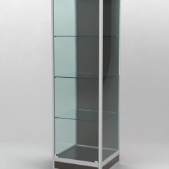 Витрина ПРОФИЛЬ ПОДИУМ №4-500-1 (задняя стенка - ДВП), Дуб Венге